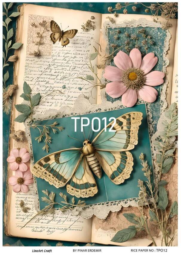 Pembe Gül Desenli Pirinç Dekopaj Model : PO012 - 1