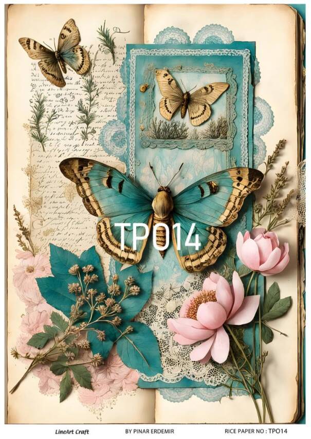 Pembe Gül Desenli Pirinç Dekopaj Model : PO014 - 1