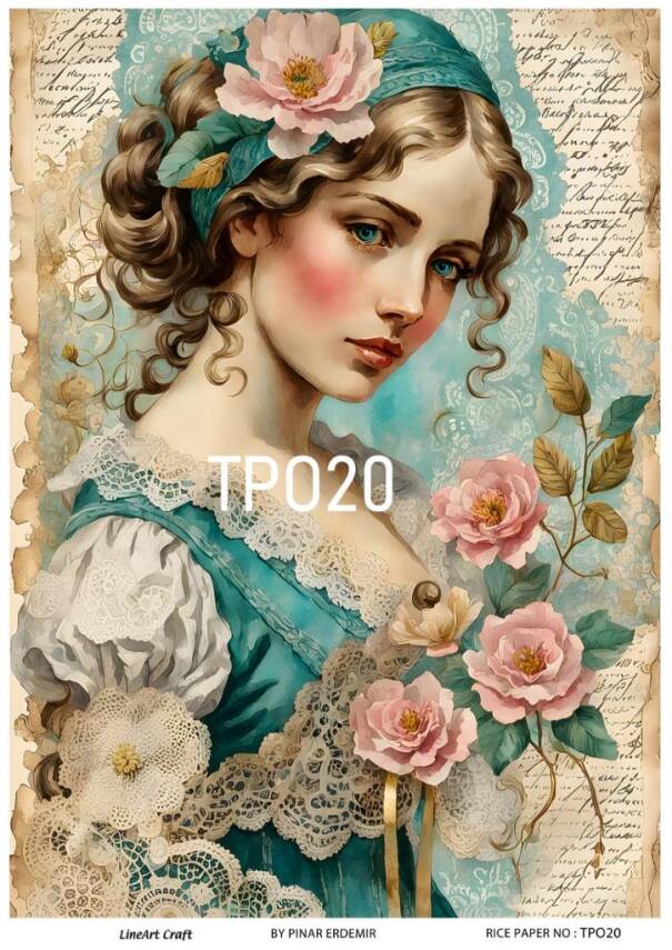 Pembe Gül Desenli Pirinç Dekopaj Model : PO020 - 1