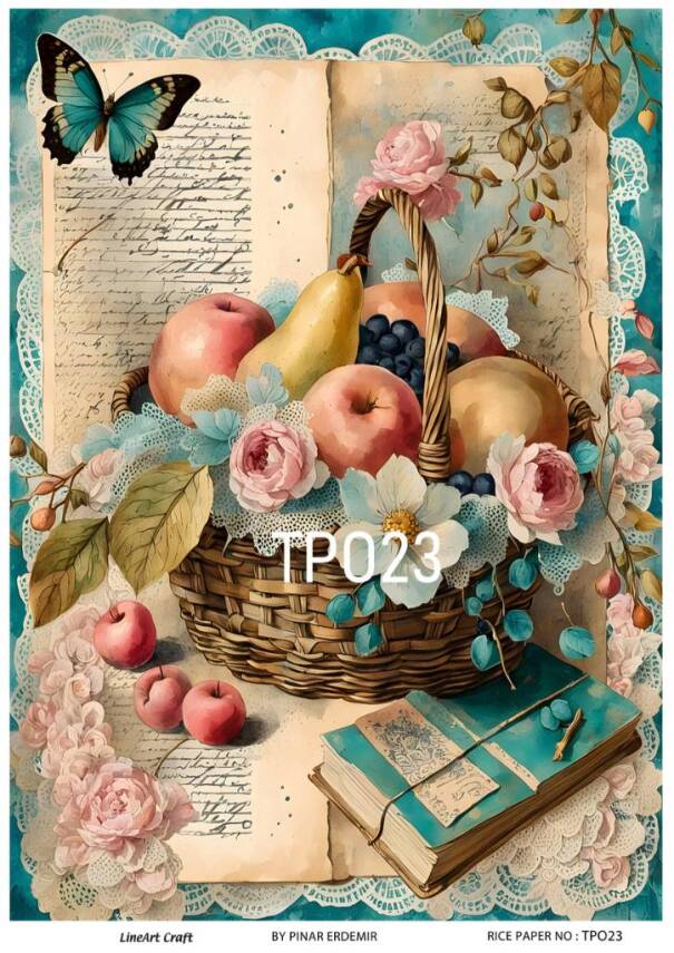 Pembe Gül Desenli Pirinç Dekopaj Model : PO023 - 1