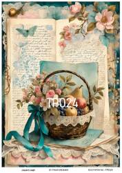 Pembe Gül Desenli Pirinç Dekopaj Model : PO024 - Line Art