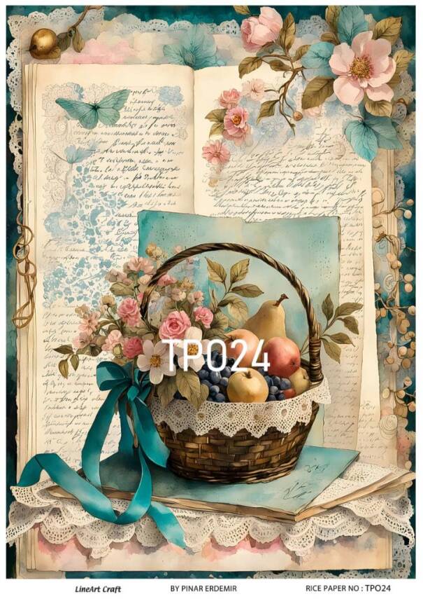 Pembe Gül Desenli Pirinç Dekopaj Model : PO024 - 1