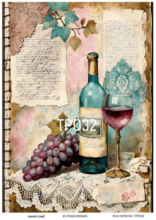 Pembe Gül Desenli Pirinç Dekopaj Model : PO032 - 1