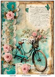 Pembe Gül Desenli Pirinç Dekopaj Model : PO035 - Line Art