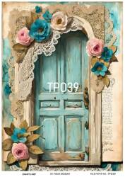 Pembe Gül Desenli Pirinç Dekopaj Model : PO039 - Line Art