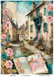 Pembe Gül Desenli Pirinç Dekopaj Model : PO043 - Line Art