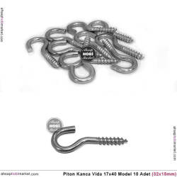 Piton Kanca Vida 17X40 Model (32x15 mm) 10 Adet - Tual Hobi Sanat