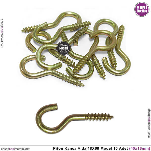 Piton Kanca Vida 18X60 Model (40x16 mm) 10 Adet - 1