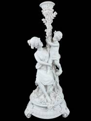 POLYESTER ANNE BEBEK ÇİÇEKLİ ŞAMDAN (50x22 cm) - Tual Hobi Sanat