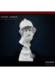 Polyester Antik Asker Heykel Biblo (20x10cm) - Tual Hobi Sanat