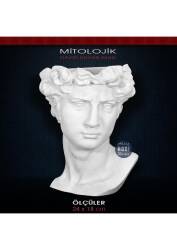 Polyester Antik David Duvar Saksı (24x18cm) - Tual Hobi Sanat