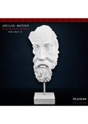 Polyester Antik Zeus Heykeli Model 2 (37x13cm) - Tual Hobi Sanat