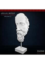 Polyester Antik Zeus Heykeli Model 2 (37x13cm) - Tual Hobi Sanat (1)
