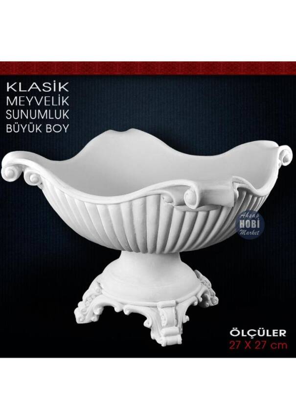 Polyester Büyük Kupa Saksı Vazo ( 45*40 CM ) - 2