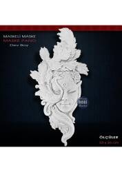 Polyester Dekoratif Maske Pano - DEV BOY - (53x26cm) M02 - Tual Hobi Sanat