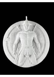 Polyester Işıklı Spartalı Duvar Dekor Heykeli (39x39 cm) - Tual Hobi Sanat (1)