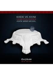 Polyester Kaide ve Ayak Antik Mısır Model (15x15cm) - Tual Hobi Sanat