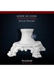 Polyester Kaide ve Ayak Barok Modeli (13x9cm) - Tual Hobi Sanat