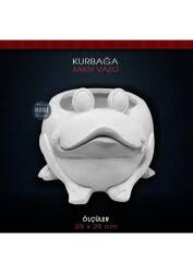 Polyester Kurbağa Saksı Büyük Boy (25x25cm) - Tual Hobi Sanat