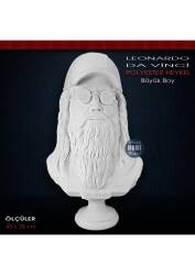 Polyester Leonardo Da Vinci Heykeli - Büyük Boy (43x25cm) - Tual Hobi Sanat