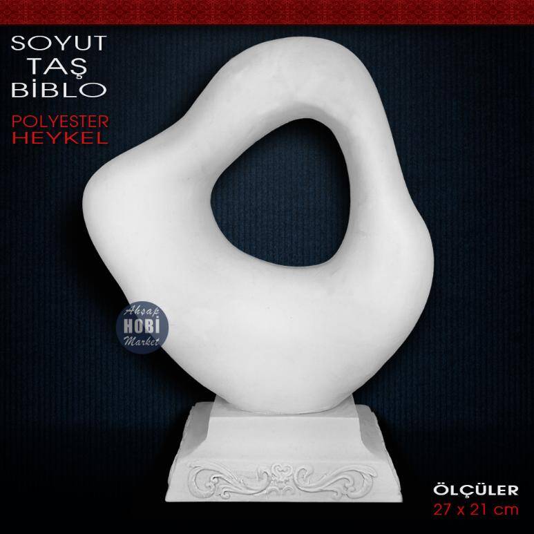 Polyester Modern Soyut Taş Heykel Biblo (27x21 cm) - 1