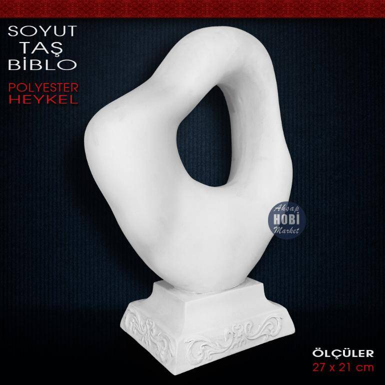 Polyester Modern Soyut Taş Heykel Biblo (27x21 cm) - 2