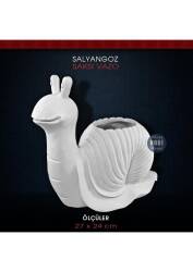 Polyester Salyangoz Saksı Büyük Boy (27x24cm) - Tual Hobi Sanat (1)