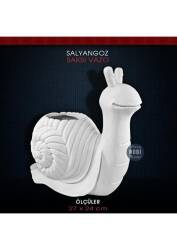 Polyester Salyangoz Saksı Büyük Boy (27x24cm) - Tual Hobi Sanat
