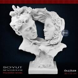 Polyester Sevgililer Heykeli (30x23cm) - Tual Hobi Sanat