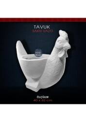 Polyester Tavuk Saksı Dev Boy (40x32cm) - Tual Hobi Sanat (1)