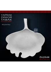 Polyester Yaprak Tabak Küçük Boy (25x15 cm) - Tual Hobi Sanat