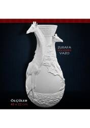 Polyester Zürafa Figürlü Uzun Vazo (43x22cm) - Tual Hobi Sanat