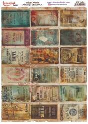 Posta Pulu Desenli Vintage Pirinç Dekopaj Model : PT 0361 - Tual Hobi Craft İst