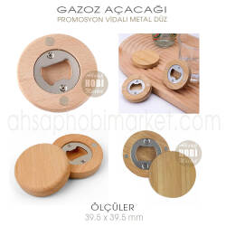 Promosyon Gazoz Açacağı (39,5x39,5 mm) Havşa Delikli Düz - 3