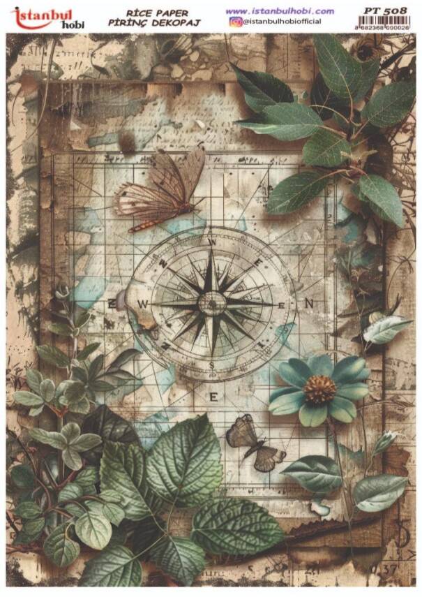 Pusula Desenli Pirinç Dekopaj Model : PT 0508 - 1