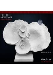 Resif Mercan Biblo Heykeli Büyük (32x26 cm) Ham Polyester - Tual Hobi Sanat