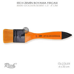 Rich 8000 Golden Serisi No:1,5 Sentetik İpek Profesyonel Fırça 4 cm - Rich