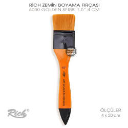 Rich 8000 Golden Serisi No:1,5 Sentetik İpek Profesyonel Fırça 4 cm - Rich (1)