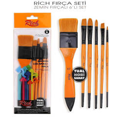 Rich 8000 Serisi Profesyonel Fırça Seti 6 Parça - Rich