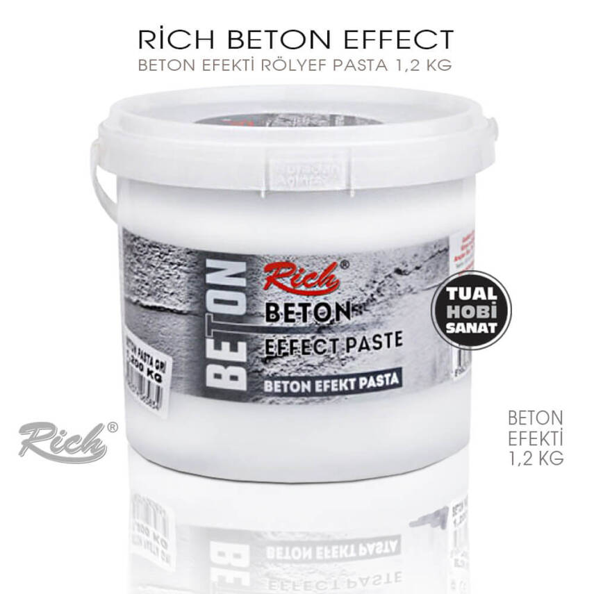 Rich Beton Efekt Rölyef Pasta 1,2 kg - 1
