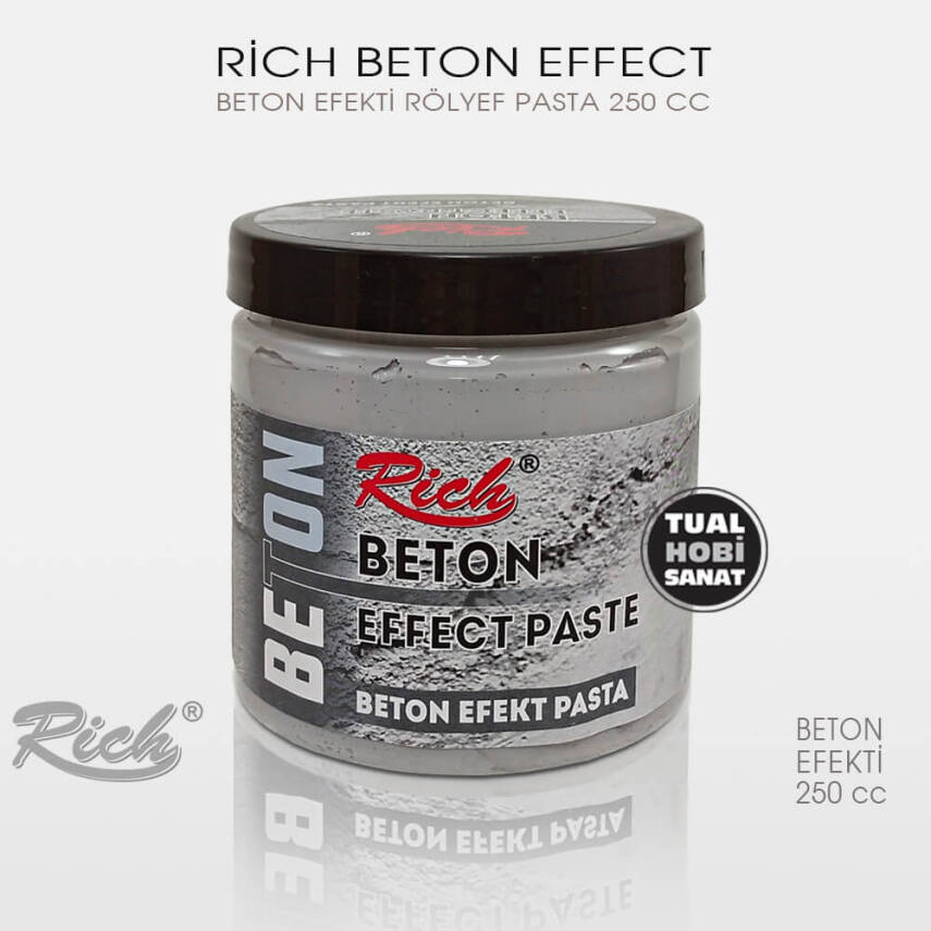 Rich Beton Efekt Rölyef Pasta 250 cc 350 gr - 1