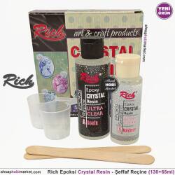 Rich Crystal Resin - Şeffaf Epoksi Reçine 130+65 ml - Rich