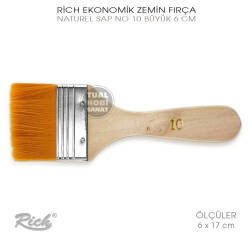 Rich Ekonomik No:10 Büyük Sentetik Zemin Fırça 6 cm - Rich