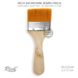 Rich Ekonomik No:10 Büyük Sentetik Zemin Fırça 6 cm - Rich (1)