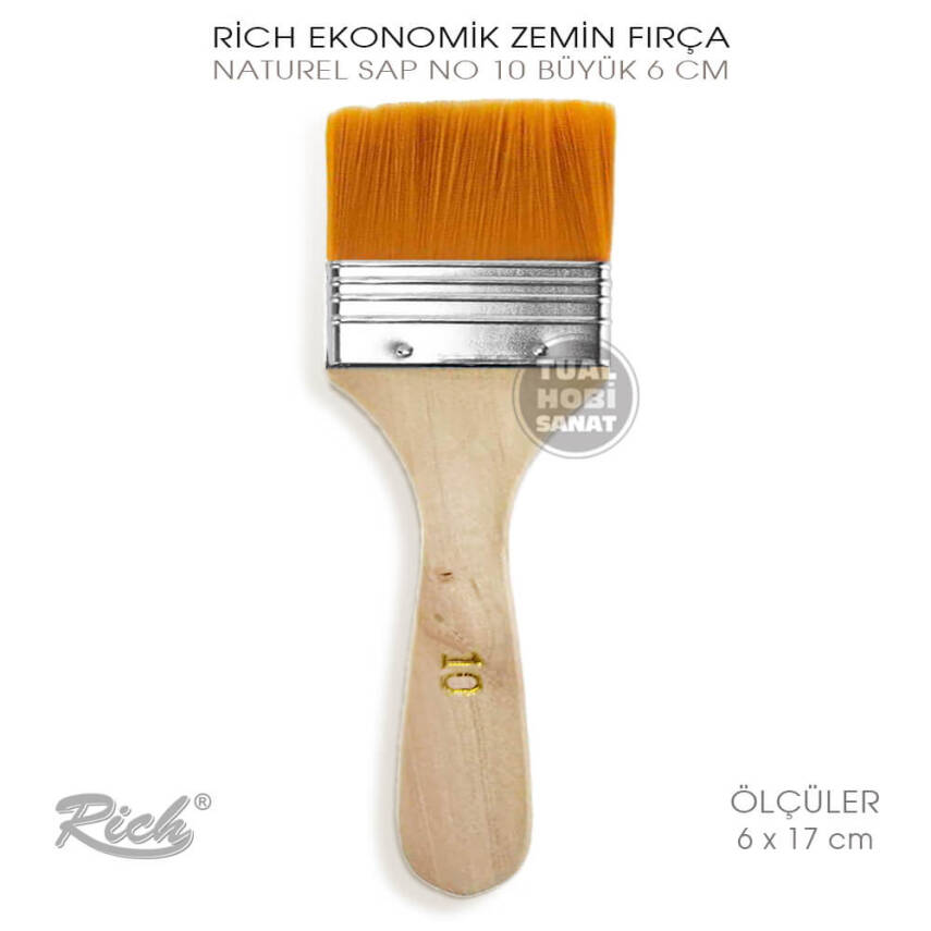 Rich Ekonomik No:10 Büyük Sentetik Zemin Fırça 6 cm - 2
