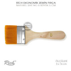Rich Ekonomik No:8 Büyük Sentetik Zemin Fırça 5 cm - Rich