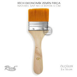 Rich Ekonomik No:8 Büyük Sentetik Zemin Fırça 5 cm - Rich (1)