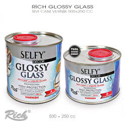 Rich Glossy Glass Sıvı Cam Vernik Selfy Decor 500+250 gr - Rich