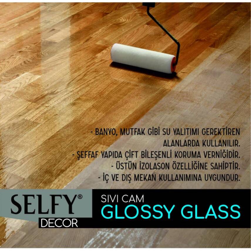 Rich Glossy Glass Sıvı Cam Vernik Selfy Decor 500+250 gr - 3