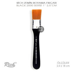 Rich 2000 Black Serisi No:1 Zemin Fırça 2,5 cm - Rich (1)